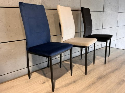 Krzesło tapicerowane VALVA DUO VELVET BLUE Lugano Krzesło tapicerowane VALVA DUO VELVET BLUE Lugano