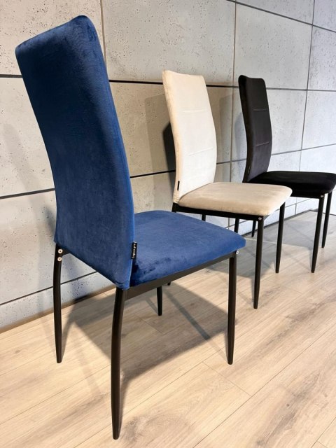 Krzesło tapicerowane VALVA DUO VELVET BLUE Lugano Krzesło tapicerowane VALVA DUO VELVET BLUE Lugano