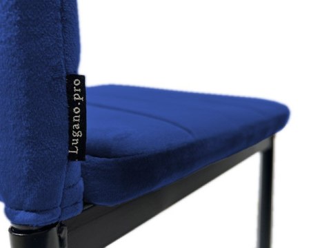 Krzesło tapicerowane VALVA LINE VELVET BLUE Lugano Krzesło tapicerowane VALVA LINE VELVET BLUE Lugano