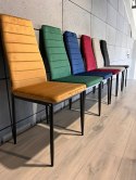 Krzesło tapicerowane VALVA LINE VELVET TRUFLE Lugano