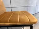 Krzesło tapicerowane VALVA LINE VELVET TRUFLE Lugano