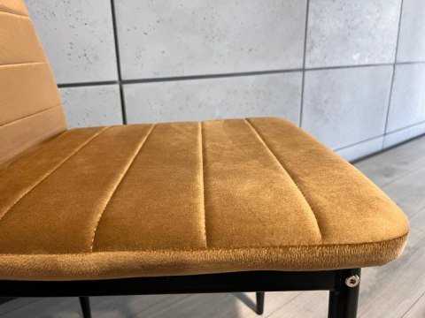 Krzesło tapicerowane VALVA LINE VELVET TRUFLE Lugano Krzesło tapicerowane VALVA LINE VELVET TRUFLE Lugano