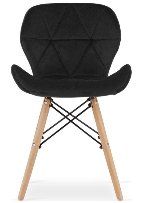 Krzesło tapicerowane VASTO BLACK VELVET Lugano Krzesło tapicerowane VASTO BLACK VELVET Lugano