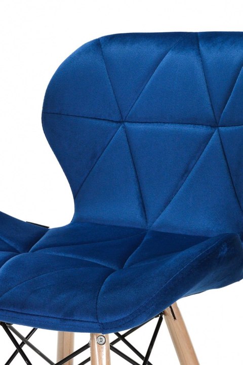 Krzesło tapicerowane VASTO BLUE VELVET Lugano Krzesło tapicerowane VASTO BLUE VELVET Lugano