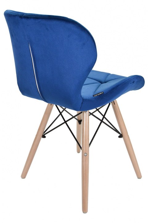 Krzesło tapicerowane VASTO BLUE VELVET Lugano Krzesło tapicerowane VASTO BLUE VELVET Lugano