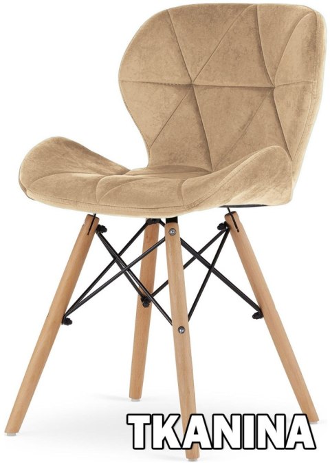Krzesło tapicerowane VASTO SAND VELVET Lugano Krzesło tapicerowane VASTO SAND VELVET Lugano