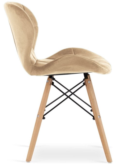 Krzesło tapicerowane VASTO SAND VELVET Lugano Krzesło tapicerowane VASTO SAND VELVET Lugano