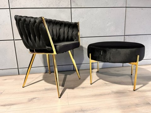 PUFA siedzisko Lugano CANNA BLACK VELVET 60 Lugano PUFA siedzisko Lugano CANNA BLACK VELVET 60 Lugano