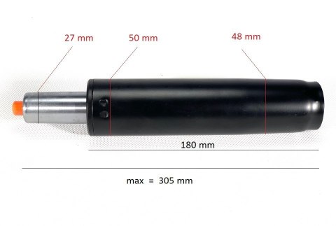 Siłownik XL fotela 420 mm CHROM - skok 150 mm Prototype Siłownik XL fotela 420 mm CHROM - skok 150 mm Prototype