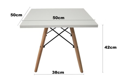 Stolik kawowy kwadratowy CAPRI BIANCO 50 cm Lugano Stolik kawowy kwadratowy CAPRI BIANCO 50 cm Lugano