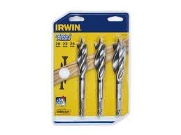 ZESTAW WIERTEŁ DO DREWNA 3szt. 20-25mm ŚWIDRY BLUE GROOVE POWER IRWIN IRWIN