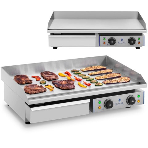 Grill elektryczny z wysokim rantem szer. 75cm Royal Catering