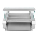 Grill rolkowy z pokrywą roller grill podgrzewacz do parówek 9 rolek Royal Catering
