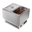 Podgrzewacz do czekolady i sosów suchy bemar + 2 GN z pokrywkami Royal Catering