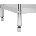 Stół do kuchni blat roboczy stal nierdzewna dolną półka 200x60cm Royal Catering