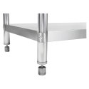 Stół do kuchni blat roboczy ze stali nierdzewnej z rantem i dolną półką 180x60cm Royal Catering