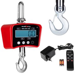 Waga hakowa podwieszana z pilotem do 1 tony 1T LCD czerwona Steinberg Systems