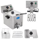 Frytownica elektryczna z kranem spustowym termostat EGO 8L Royal Catering