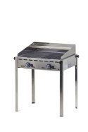 Grill gazowy "Green Fire" 2 palniki 11,6kW z osłoną i półką - Hendi 149508 Hendi