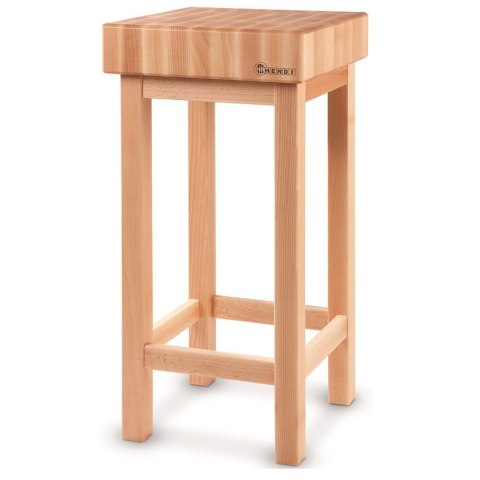 Kloc masarski drewniany 400x400x150mm z podstawą - Hendi 505625 Hendi