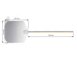Łopata do pieca do pizzy 1320 mm - Hendi 617861 Hendi