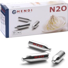 Naboje do syfonu do bitej śmietany z gazem N2O 50 szt. - Hendi 586907 Hendi