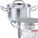 Garnek średni Kitchen Line z pokrywką 9,5 l śr. 280 x 155 mm - Hendi 836408 Hendi