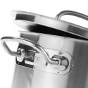Garnek średni Kitchen Line z pokrywką 9,5 l śr. 280 x 155 mm - Hendi 836408 Hendi