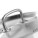 Garnek średni Kitchen Line z pokrywką 9,5 l śr. 280 x 155 mm - Hendi 836408 Hendi
