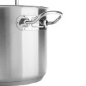 Garnek średni Kitchen Line z pokrywką 9,5 l śr. 280 x 155 mm - Hendi 836408 Hendi