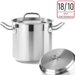Garnek wysoki Profi Line z pokrywką dno Sandwich 6 l śr. 200 x 190 h - Hendi 832202 Hendi