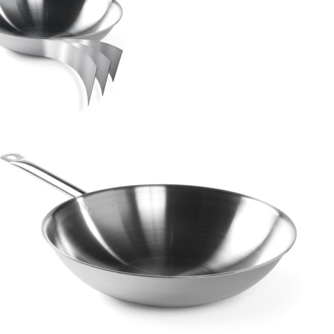 Patelnia WOK 3-PLY - bez pokrywki - Hendi 839003 Hendi